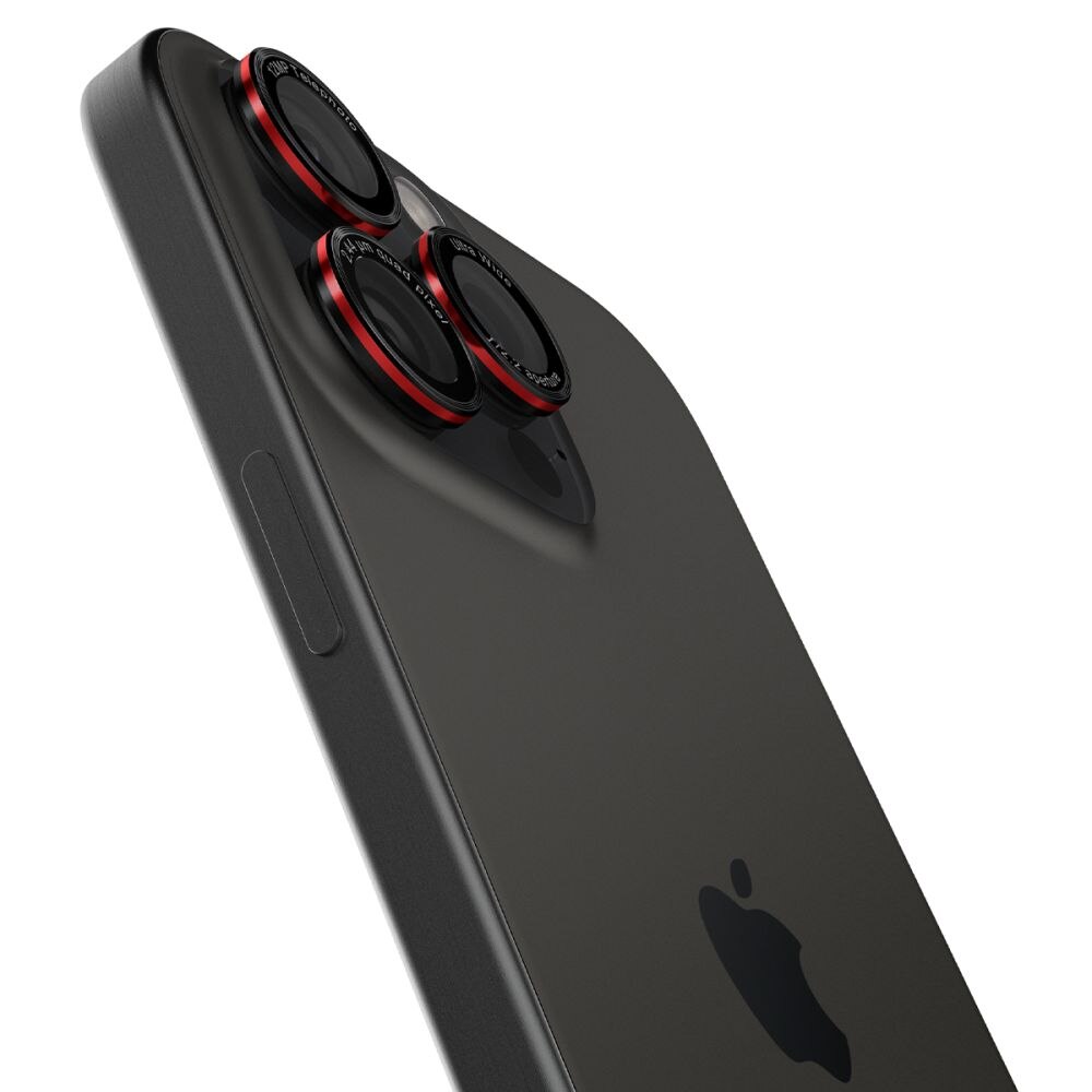 Folie Camera pentru iPhone 17 Pro / 17 Pro Max (set 2) - Spigen Glas.tR Optik EZ Fit Pro - Black