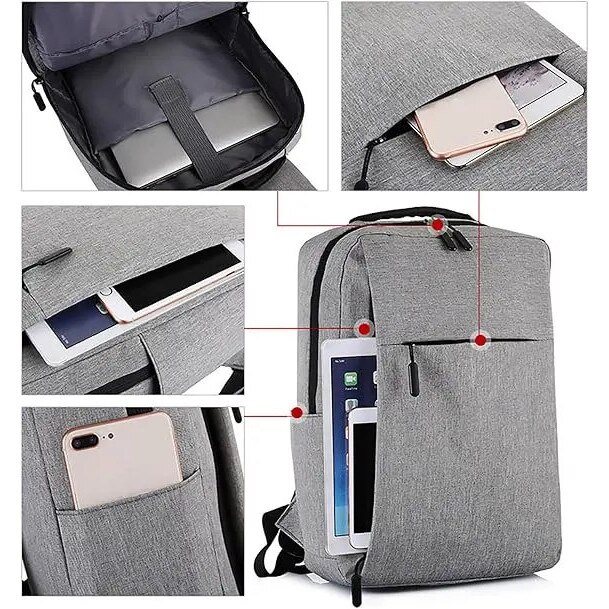 Rucsac laptop 15.6 inch, simplu, negru, 40.6x12.7x30.5cm