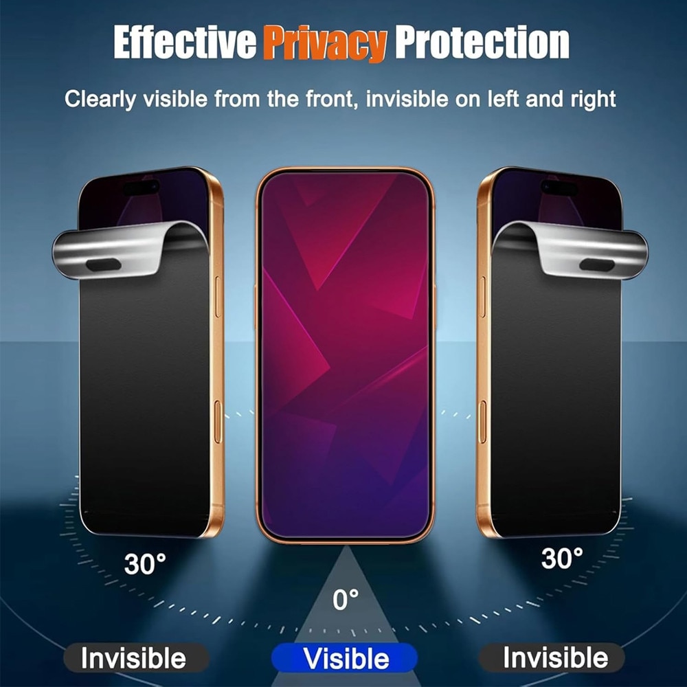 Folie PRIVACY pentru Oppo Reno13, Intimitate maxima, Securitate date, Instalare acasa, Silicon Matte Regenerabil, Anti-Spy Hydrogel