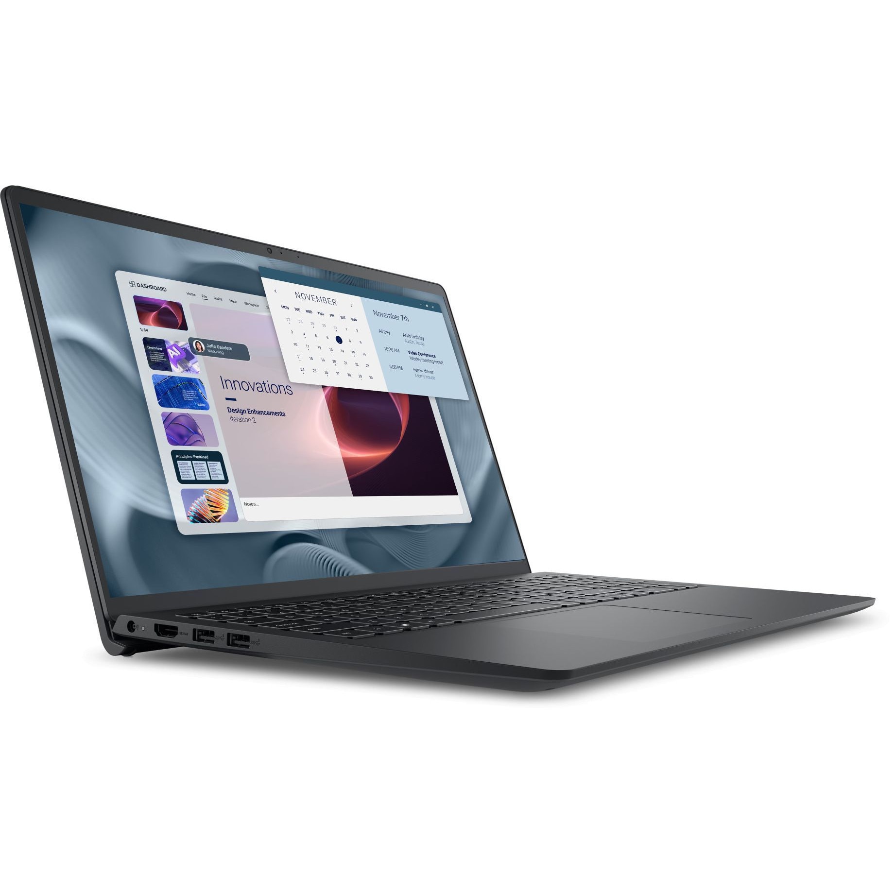 Laptop Dell Pro 15 Essential PV15250, 15,6", Intel Core i5, 8GB, SSD 512GB, Negru