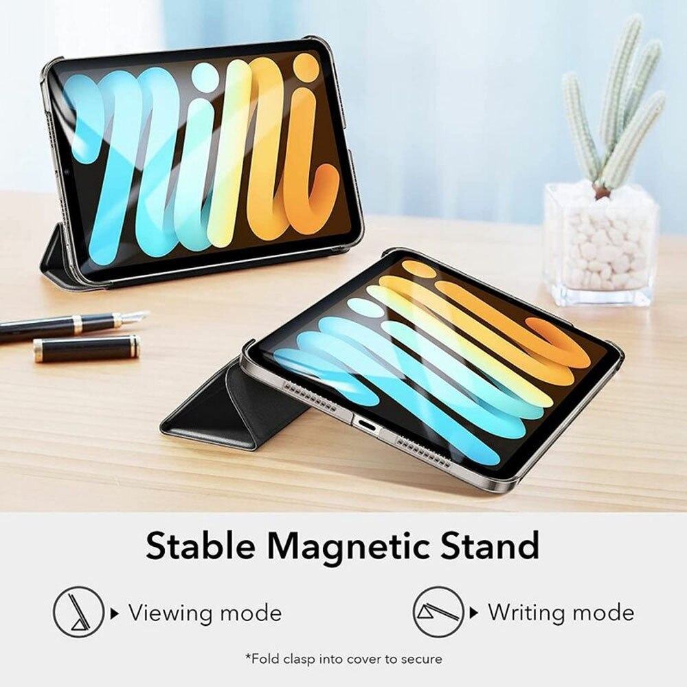Husa tableta din piele pentru Apple iPad Air 4 2020, Air 5 2022, Protectie Completa, Functie de Stand, Optim Technology, Negru
