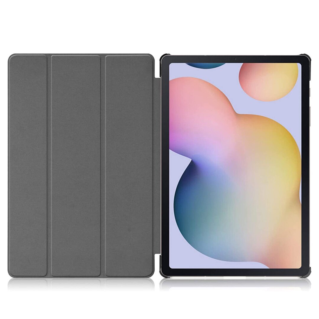 Husa Tableta din Piele compatibila cu Samsung Galaxy Tab S7 Plus / S8 Plus / S7 FE, Protectie Completa, Functie de Stand, Optim Technology, Negru