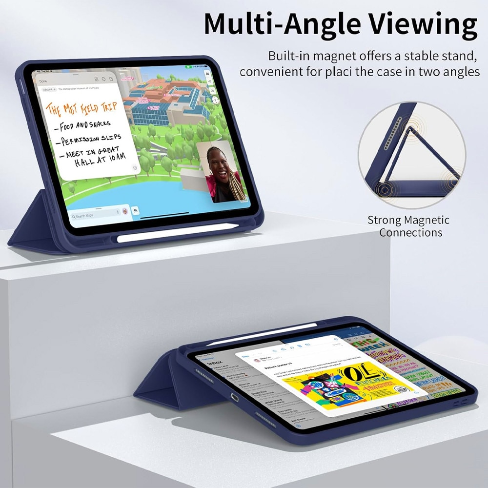Husa Tableta FlexPro pentru Apple iPad Air 11 (2025), Protectie Completa, Functie Stand, Suport Creion, Albastru