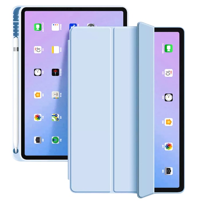 Husa Tableta FlexPro pentru Samsung Galaxy Tab S10 FE, Protectie Completa, Functie Stand, Suport Creion, Albastru deschis