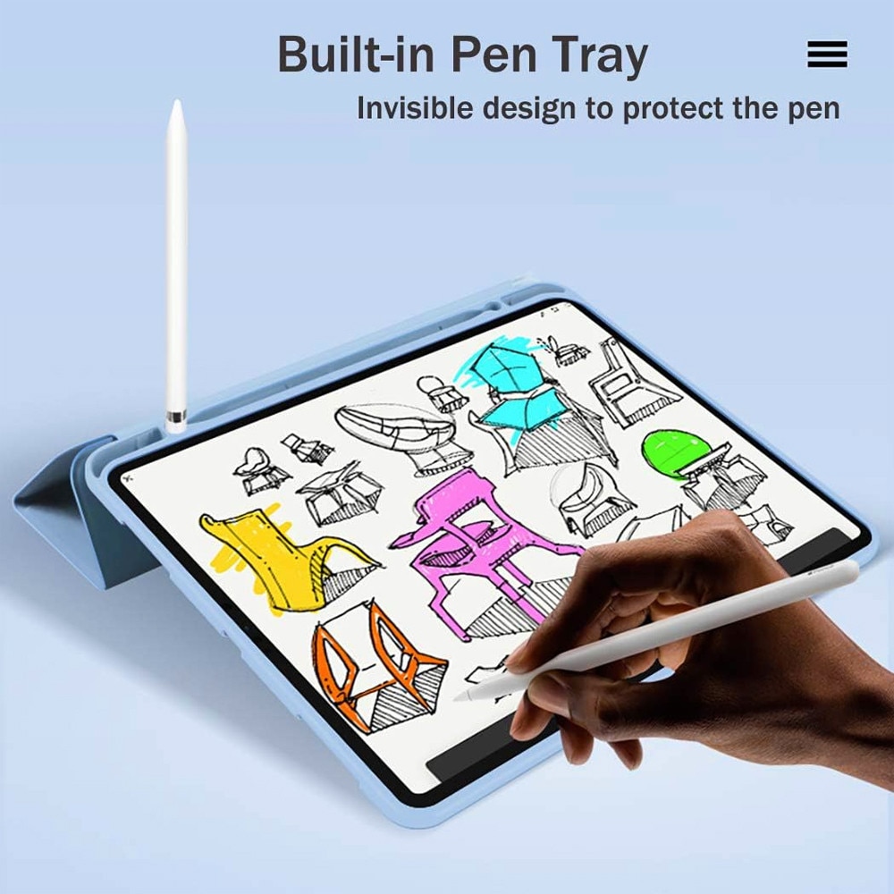 Husa Tableta FlexPro pentru Samsung Galaxy Tab S10 FE, Protectie Completa, Functie Stand, Suport Creion, Albastru deschis