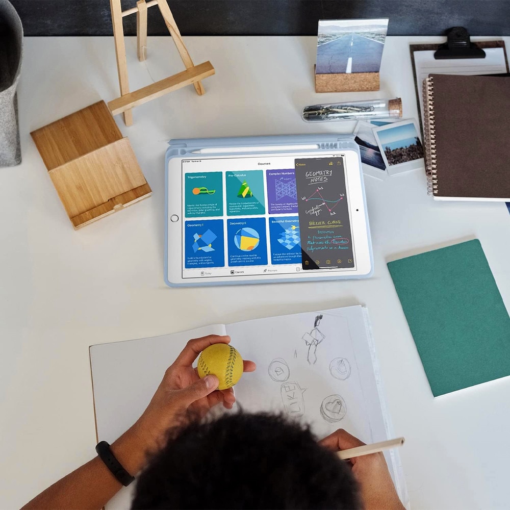Husa Tableta FlexPro pentru Samsung Galaxy Tab S10 FE, Protectie Completa, Functie Stand, Suport Creion, Albastru deschis