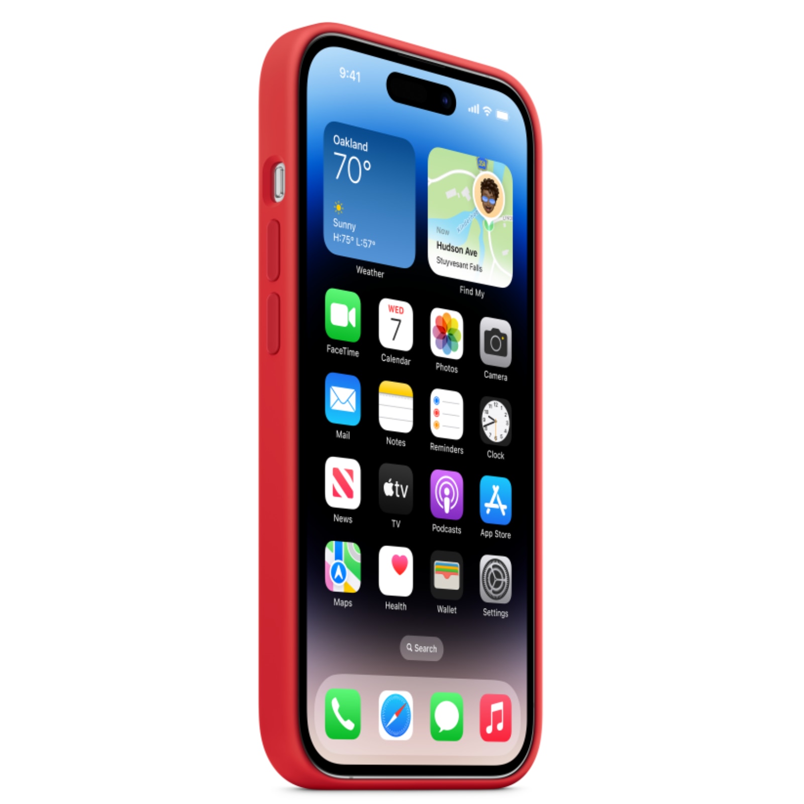 Husa MagSafe de Silicon pentru Iphone 12/12 Pro, Red