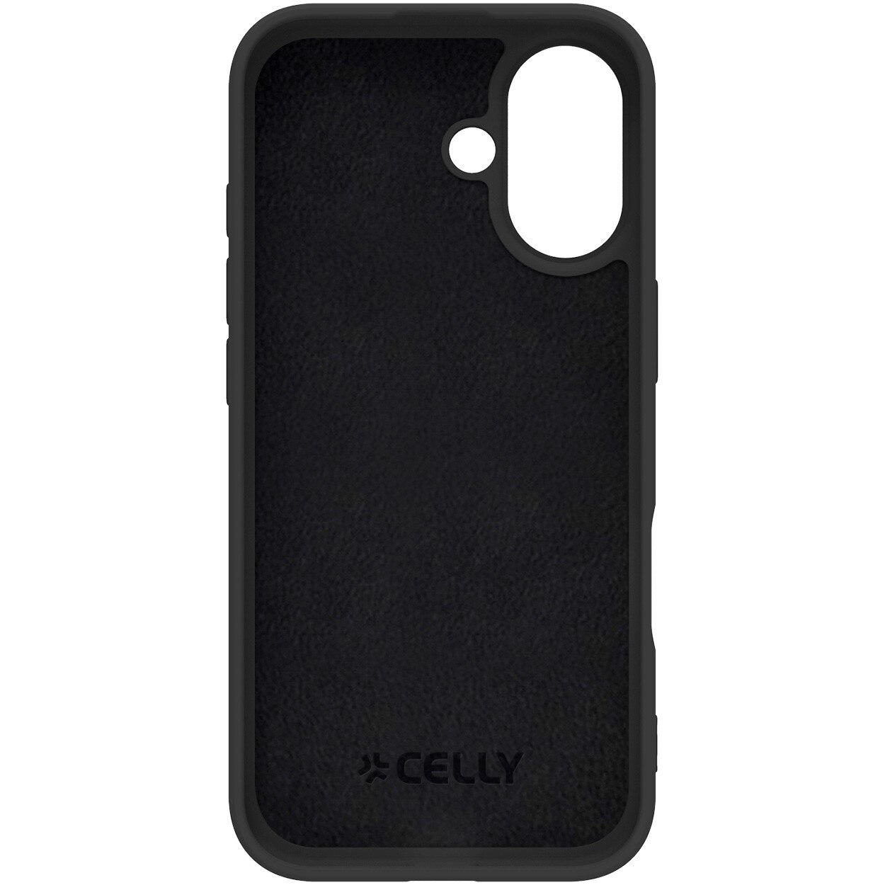 Husa de protectie Celly Silicon MagSafe pentru iPhone 17, Neagra
