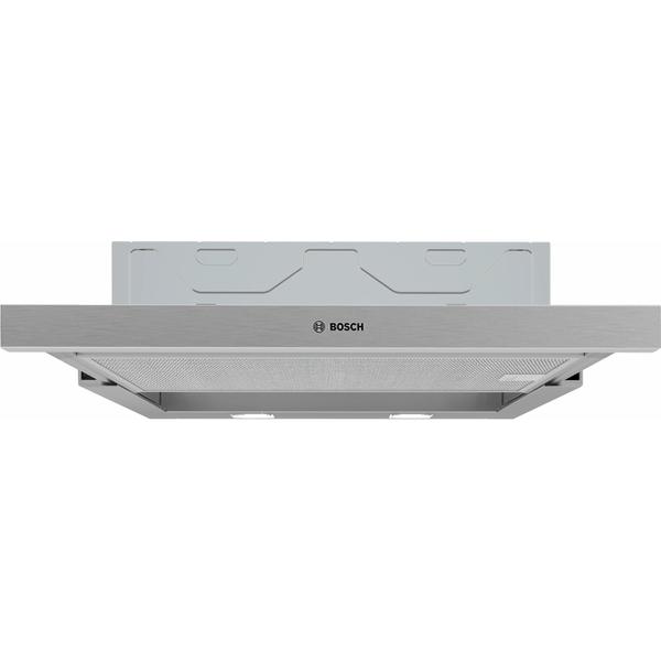 BOSCH Hota incorporabila telescopica Bosch DFM064W55, Putere de absorbtie 394 mc/h, Iluminare LED, 1 motor, Control mecanic, Clasa C, 60 cm, Argintiu