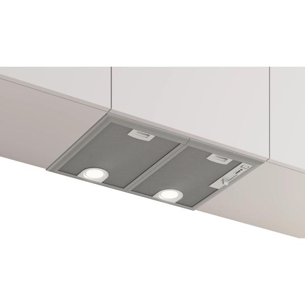 BOSCH Hota incorporabila Bosch DHL555BM, Putere de absorbtie 604 mc/h, Iluminare LED, 1 motor, Control mecanic, Clasa D, 53 cm, Argintiu.