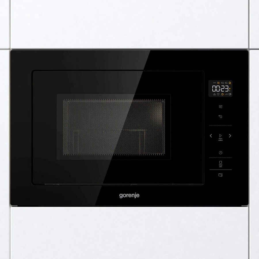 Gorenje Cuptor cu microunde incorporabil Gorenje BM251SG2BG, capacitate 25l, 900W, 15 programe, control tactil, Sticla Neagra