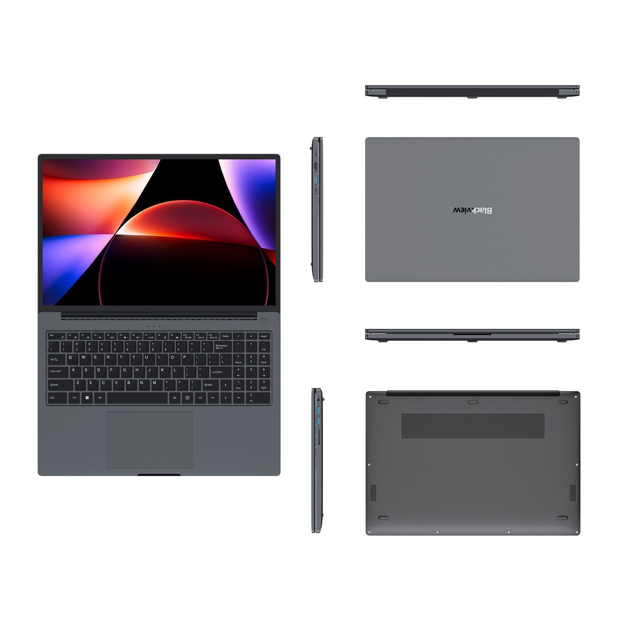 Laptop Blackview Acebook 12, Intel® Core™ i5-1030NG7, 16GB+512GB, Windows 11 Pro, 16" FHD+, 3.6GHz, HDMI 2.0, Bluetooth, USB 3.0, Senzor de amprenta, WLAN 5G, Gri
