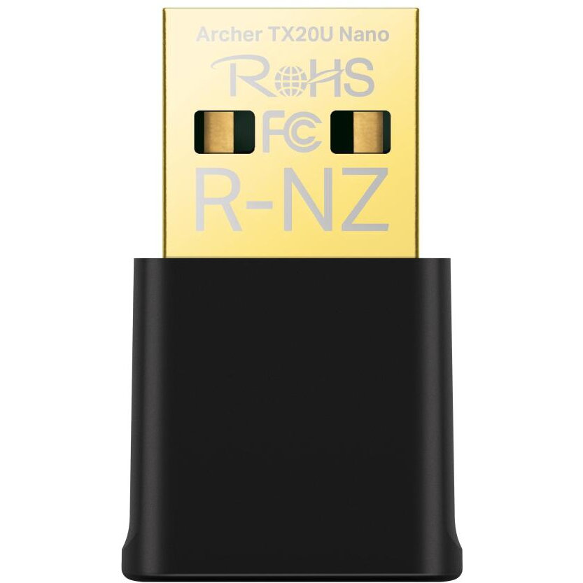 TP-LINK Adaptor wireless TP-Link, ARCHER TX20 NANO, AX1800, 1800 Mbps, Wi-Fi 6, Negru, Archer TX20U Nano