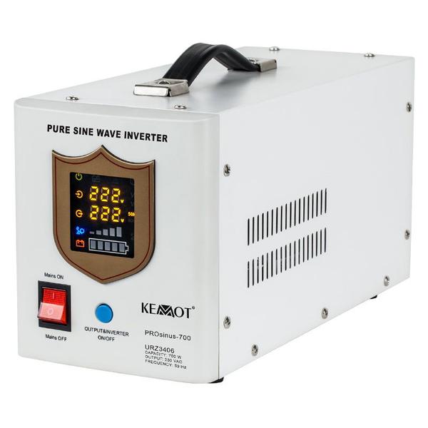 UPS Kemot URZ3406 Sinus Pur 700W 12V, pentru centrale termice (Alb)