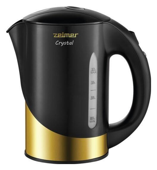 Fierbator de apa Zelmer ZCK7630G Crystal, 1.7 l, 1850 W (Negru/Auriu)