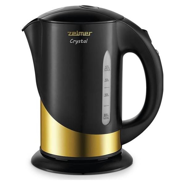 Fierbator de apa Zelmer ZCK7630G Crystal, 1.7 l, 1850 W (Negru/Auriu)
