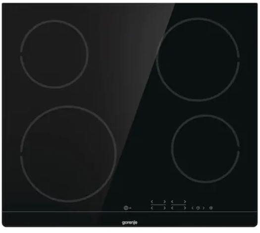 Plita incorporabila Gorenje ECT641BSC, Vitroceramica, 4 zone de gatit, Touch Control (Negru)