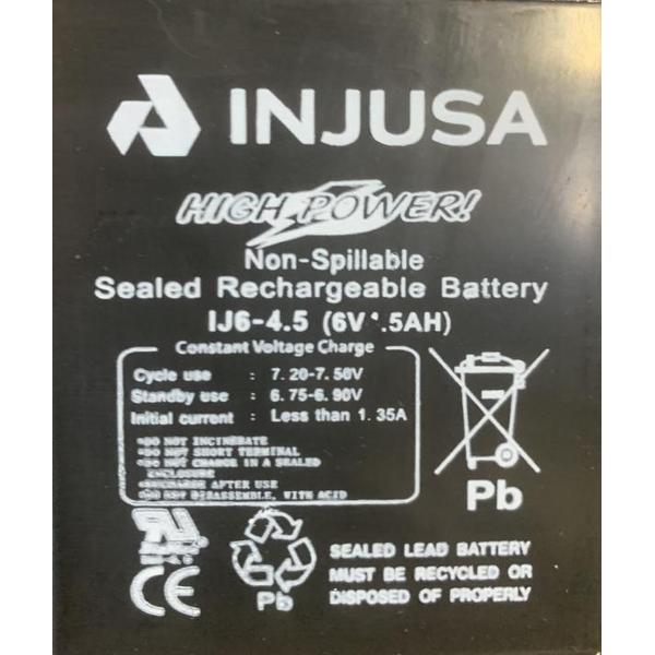 Baterie reincarcabila Injusa INJ27028, 6V, 4,2 Ah