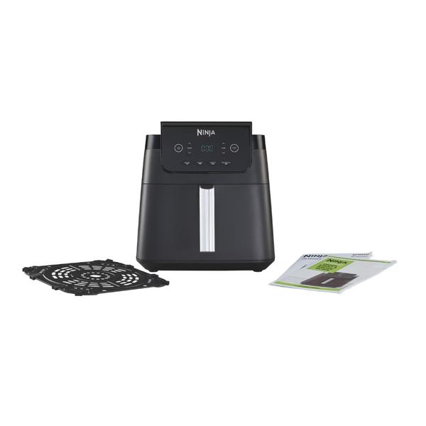 Friteuza cu aer cald Ninja AF170, 2000W, 1 cos, 6.2L, 4 functii de gatit: prajire cu aer cald, rumenire, reincalzire, deshidratare (Negru)