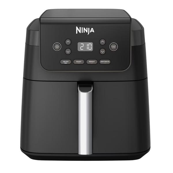 Friteuza cu aer cald Ninja AF170, 2000W, 1 cos, 6.2L, 4 functii de gatit: prajire cu aer cald, rumenire, reincalzire, deshidratare (Negru)