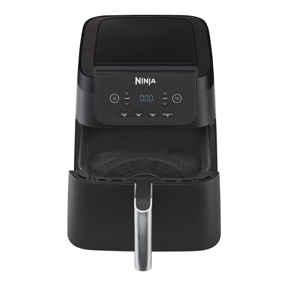 Friteuza cu aer cald Ninja AF170, 2000W, 1 cos, 6.2L, 4 functii de gatit: prajire cu aer cald, rumenire, reincalzire, deshidratare (Negru)