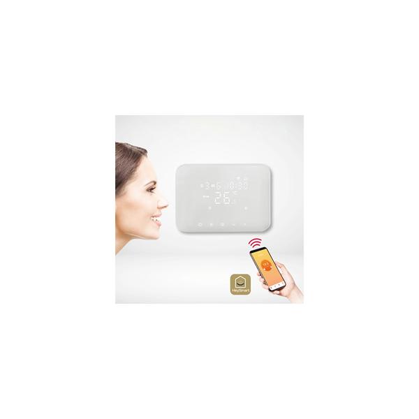 Termostat iSnatch SMART SOFT TOUCH K-49683034, Wi-Fi 2.4G, Zigbee (Alb)