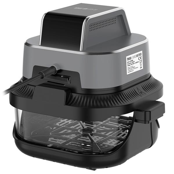 Friteuza cu aer cald Teesa TSA8090, 1500 W, 4L+1.5L (Negru/Argintiu)