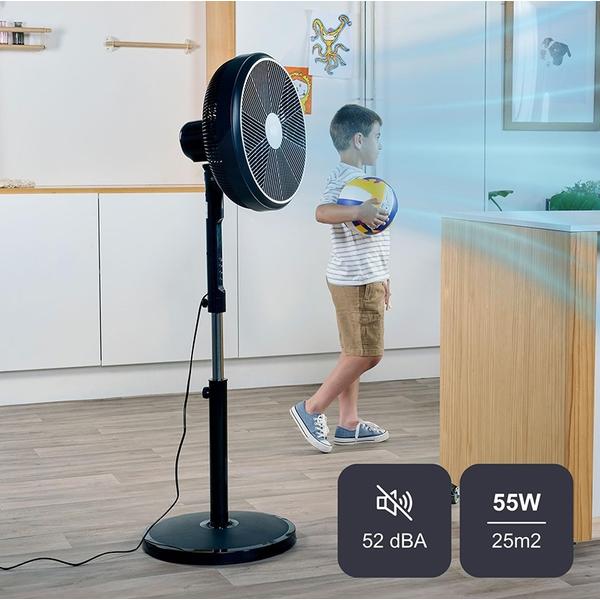 Ventilator cu picior BLACK+DECKER BXEFP51E, 55 W (Negru)