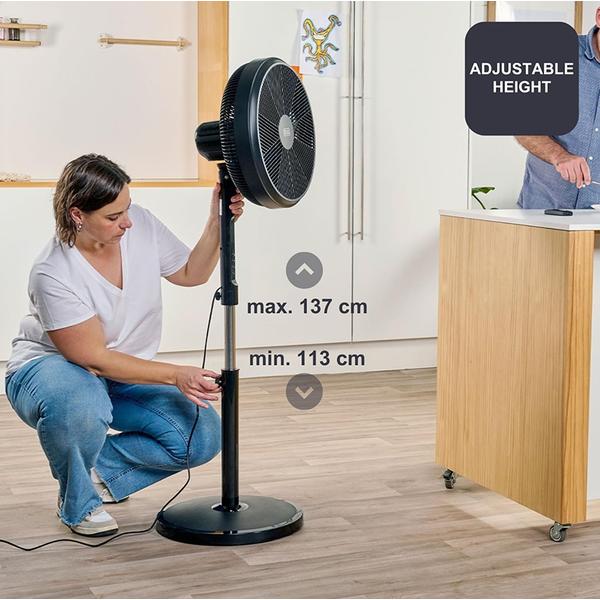 Ventilator cu picior BLACK+DECKER BXEFP51E, 55 W (Negru)