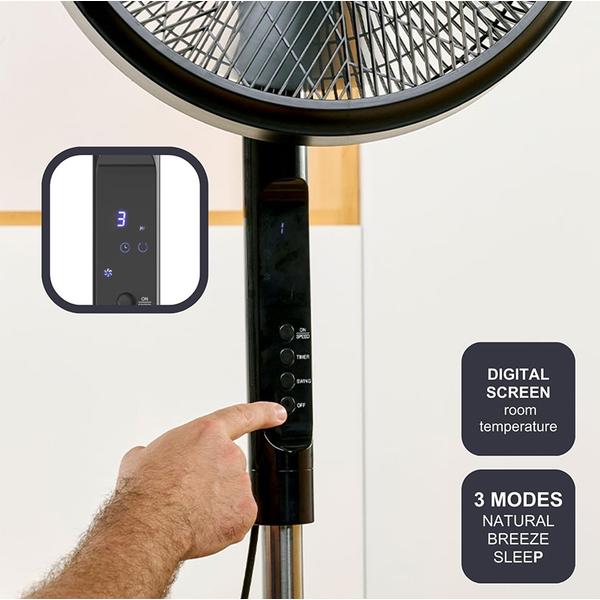 Ventilator cu picior BLACK+DECKER BXEFP51E, 55 W (Negru)