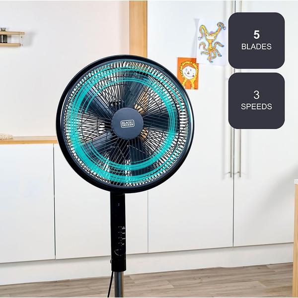 Ventilator cu picior BLACK+DECKER BXEFP51E, 55 W (Negru)