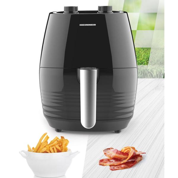 Friteuza cu aer cald Heinner HAF-1250BK, 1250 W, 2.5 l, 0-200ºC (Negru)