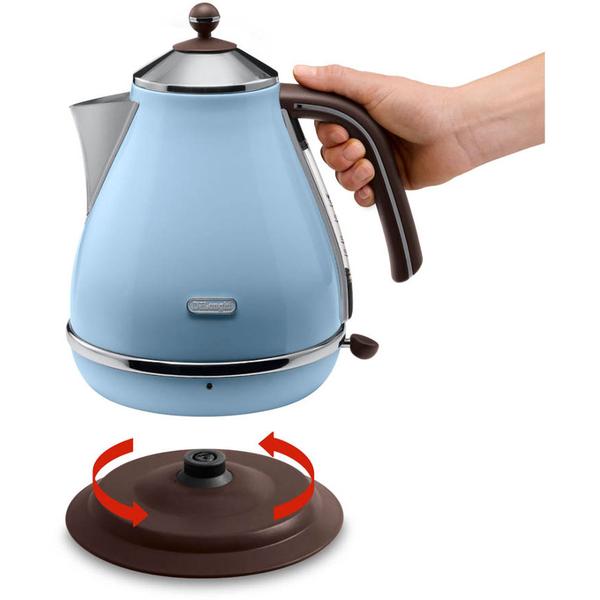 Fierbator apa Delonghi Icona Vintage KBOV 2001.AZ, 2000W, 1.7l, Albastru