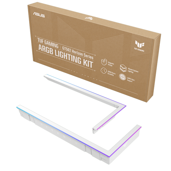Kit iluminare carcasa ASUS TUF GAMING GT502 HORIZON ARGB, AURA Sync (Alb)