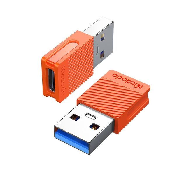 Adaptor de telefon Mcdodo OT-6550, USB 3.0 la USB-C (Portocaliu)
