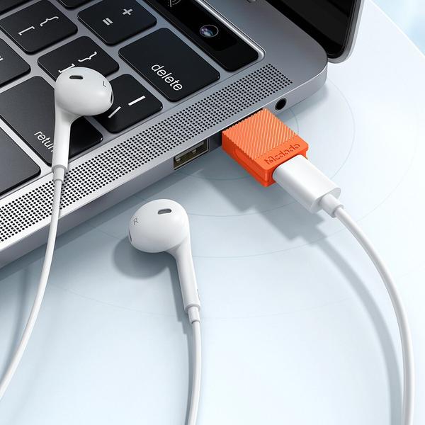 Adaptor de telefon Mcdodo OT-6550, USB 3.0 la USB-C (Portocaliu)