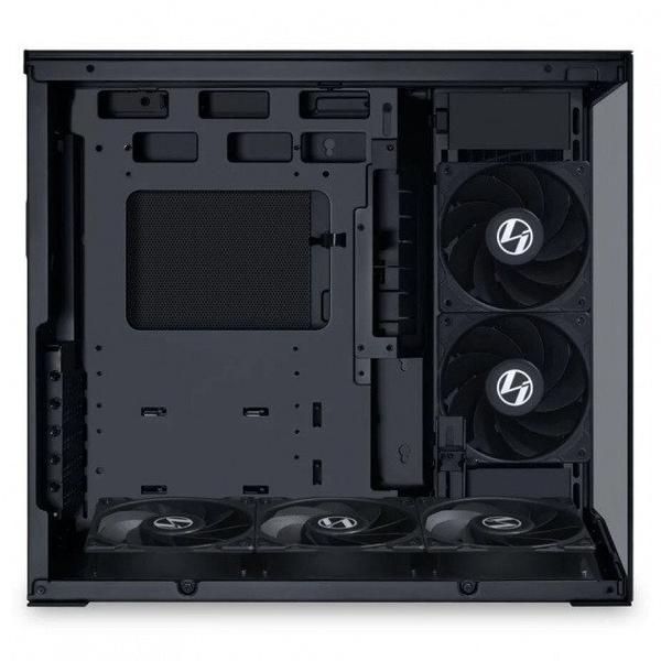 Carcasa Lian Li O11 Dynamic Mini V2 Flow O11DMIV2FX, Mini Tower, Sticla securizata (Negru)