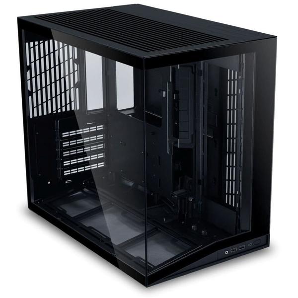 Carcasa Lian Li O11 Dynamic Mini V2 Flow O11DMIV2FX, Mini Tower, Sticla securizata (Negru)