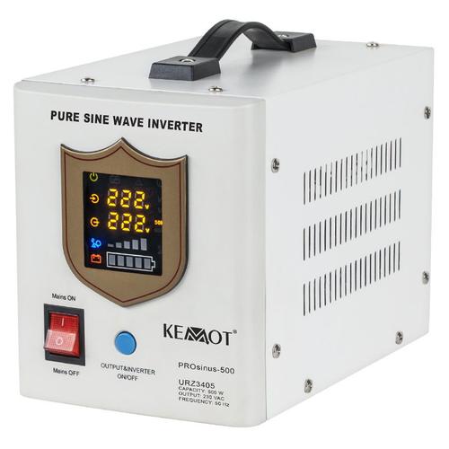 UPS Kemot URZ3405 Sinus Pur 500W 12V, pentru centrale termice (Alb)