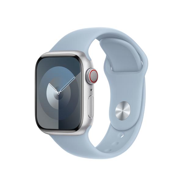 Curea Smartwatch Apple MWMN3ZM/A pentru Watch 41mm, Sport Band, M/L (Albastru deschis)