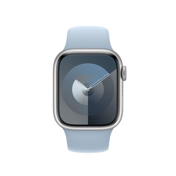 Curea Smartwatch Apple MWMN3ZM/A pentru Watch 41mm, Sport Band, M/L (Albastru deschis)