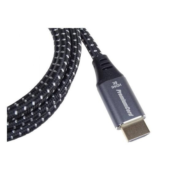 Cablu HDMI, Ultra High Speed, 8K@60Hz, Versiunea 2.1, conectori auriti metalici din aluminiu, 1.5m, PremiumCord kphdm21s015