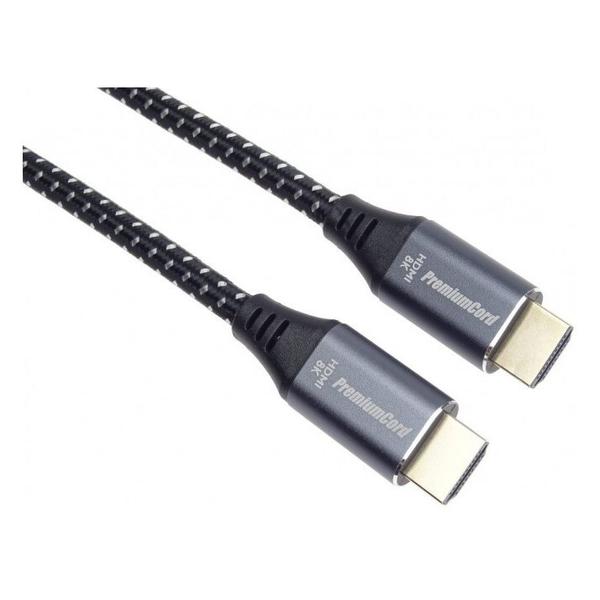 Cablu HDMI, Ultra High Speed, 8K@60Hz, Versiunea 2.1, conectori auriti metalici din aluminiu, 1.5m, PremiumCord kphdm21s015