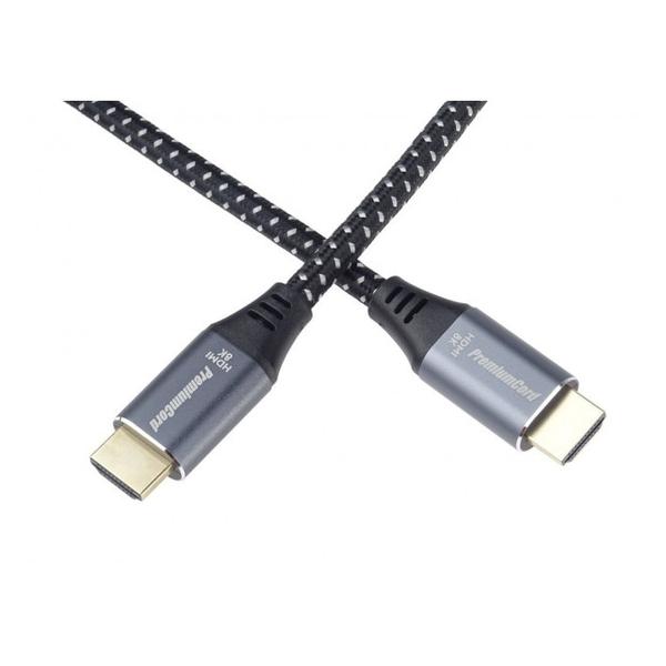 Cablu HDMI, Ultra High Speed, 8K@60Hz, Versiunea 2.1, conectori auriti metalici din aluminiu, 1.5m, PremiumCord kphdm21s015