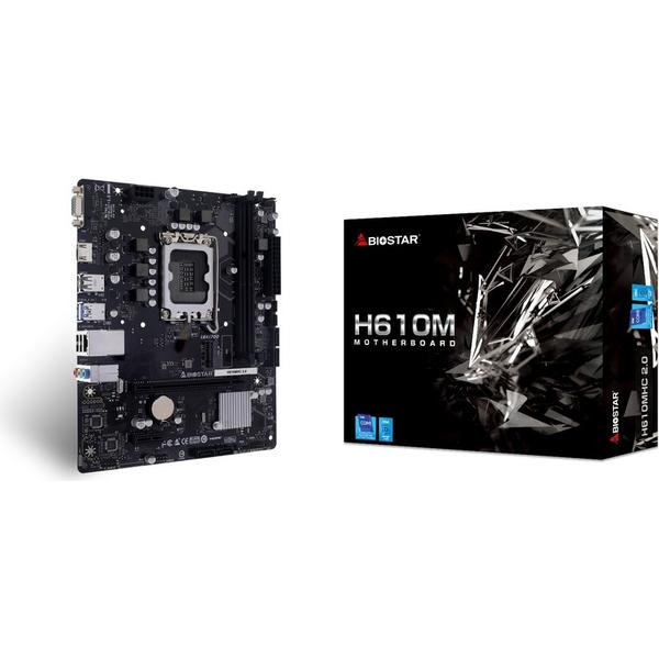 Placa de baza Biostar H610MHC 2.0, Intel H610, LGA 1700, mATX