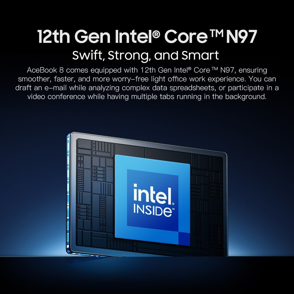 Blackview Acebook 8 Laptop 16GB DDR4 512GB SSD, Intel N97 3.6GHz/ Intel UHD Graphics, Windows 11, 38Wh, 15.6" FHD+, HDMI 2.0, Bluetooth, USB 3.0, Senzor de amprenta, WLAN 5G /Gri