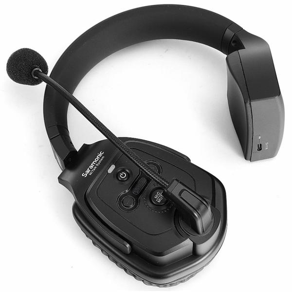 Casti cu microfon, Saramonic WiTalk SRH, wireless, bidirectional, 175x203x86mm, Negru