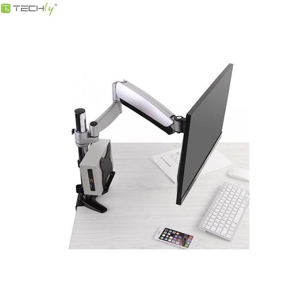 Suport unitate PC Techly ICA-CS64, latime ajustabila 17-70 mm, greutate maxima 5 kg (Negru)