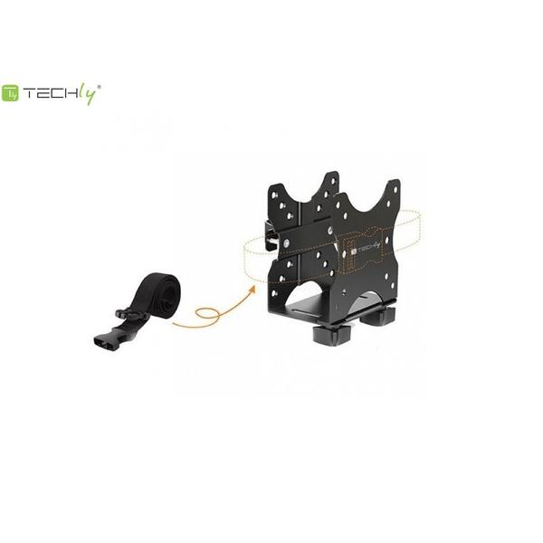 Suport unitate PC Techly ICA-CS64, latime ajustabila 17-70 mm, greutate maxima 5 kg (Negru)