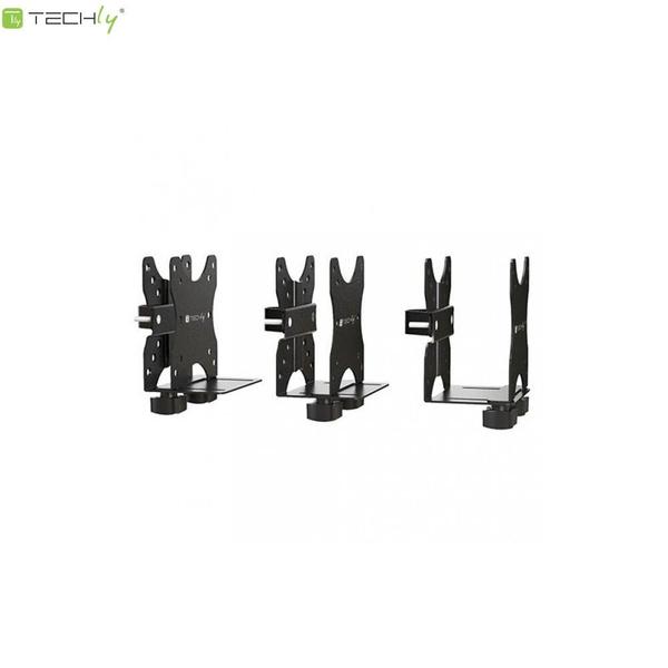 Suport unitate PC Techly ICA-CS64, latime ajustabila 17-70 mm, greutate maxima 5 kg (Negru)